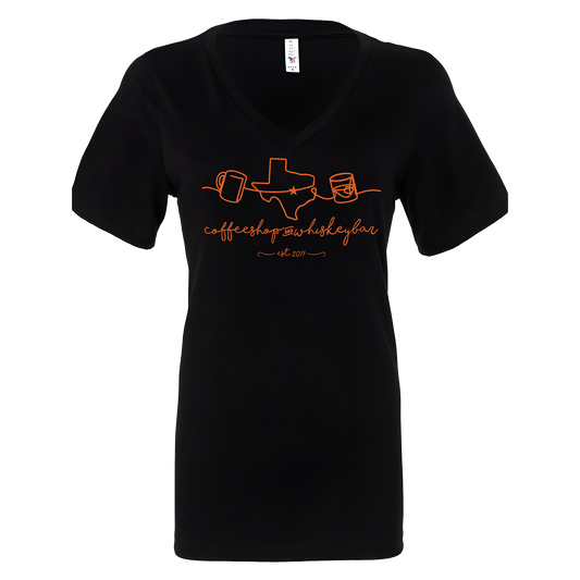 Script - Women's Jersey Short Sleeve V-Neck