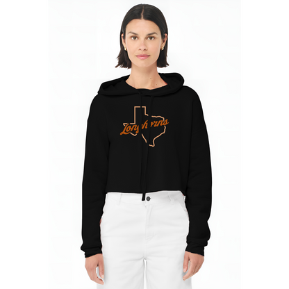 OFFICIALLY LICENSED: Texas Outline Cropped Hoodie