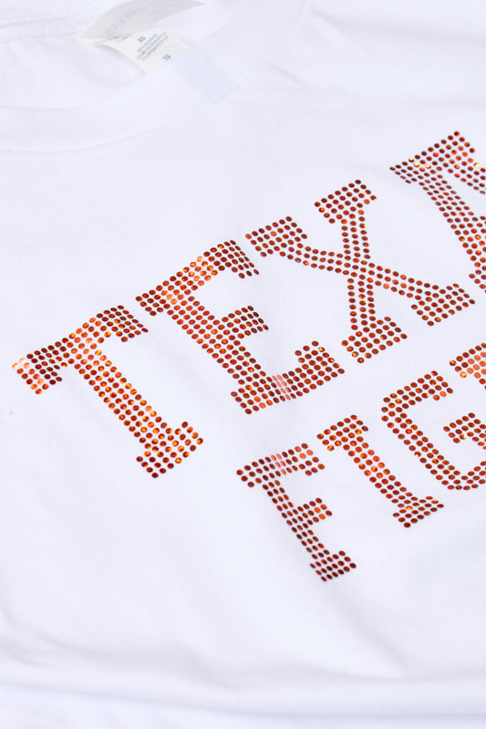 OFFICIALLY LICENSED: Texas Fight Bling V-Neck T-Shirt